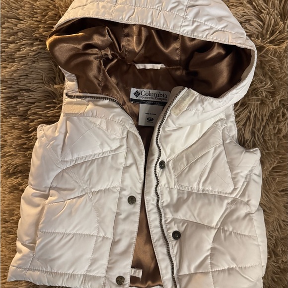 Columbia Other - Columbia Kids Ivory Hooded Vest